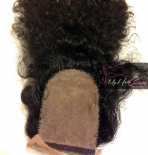 Virgin Deep Curly Silk Closure
